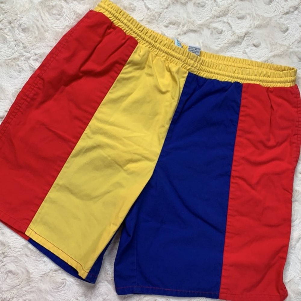 🆕🌞Color-block Swim Trunks - Picture 2 of 7